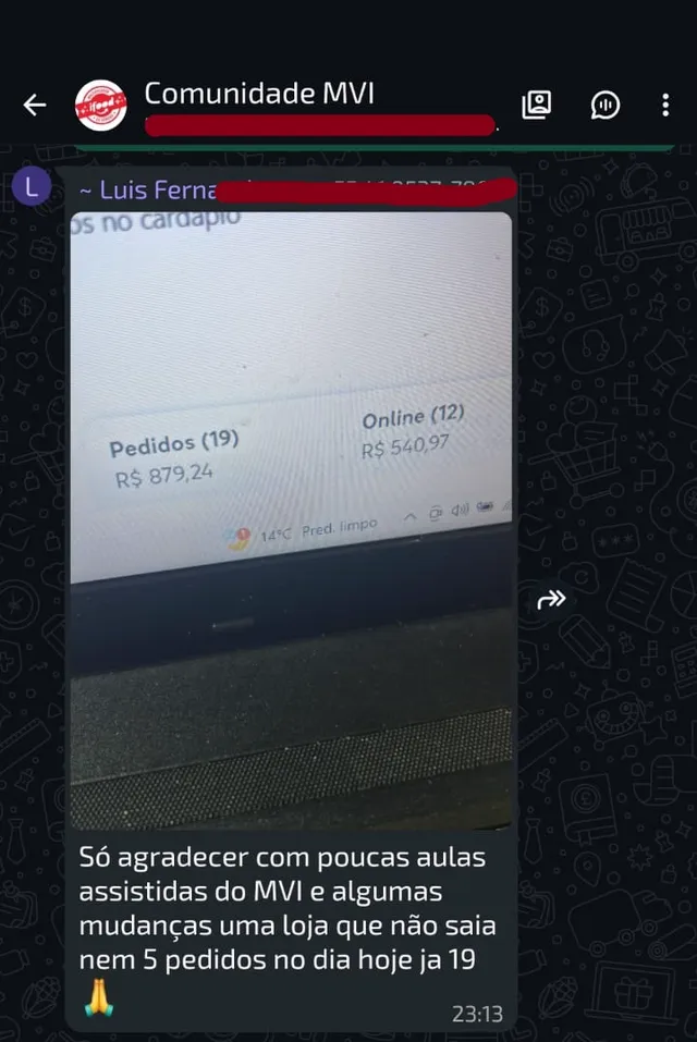 Depoimento de aluno do MVI 5.0