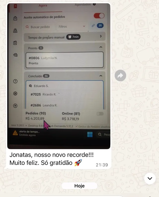 Depoimento de aluno do MVI 5.0